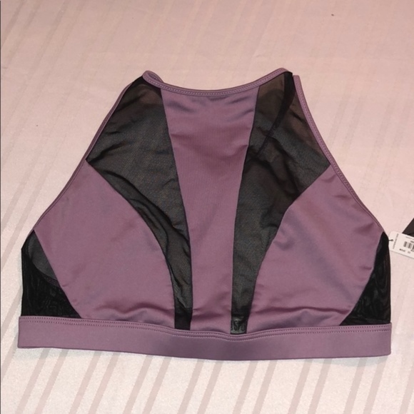 New VS VSX High Neck Mesh Sports Bra - Picture 5 of 8